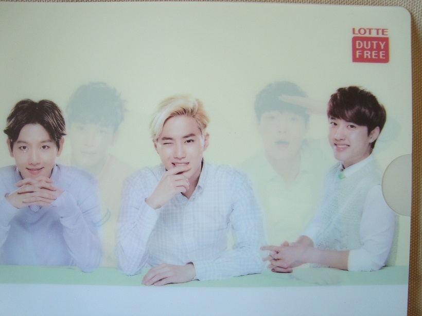  clear file Korea group EXOeko Lotte Duty free not for sale 