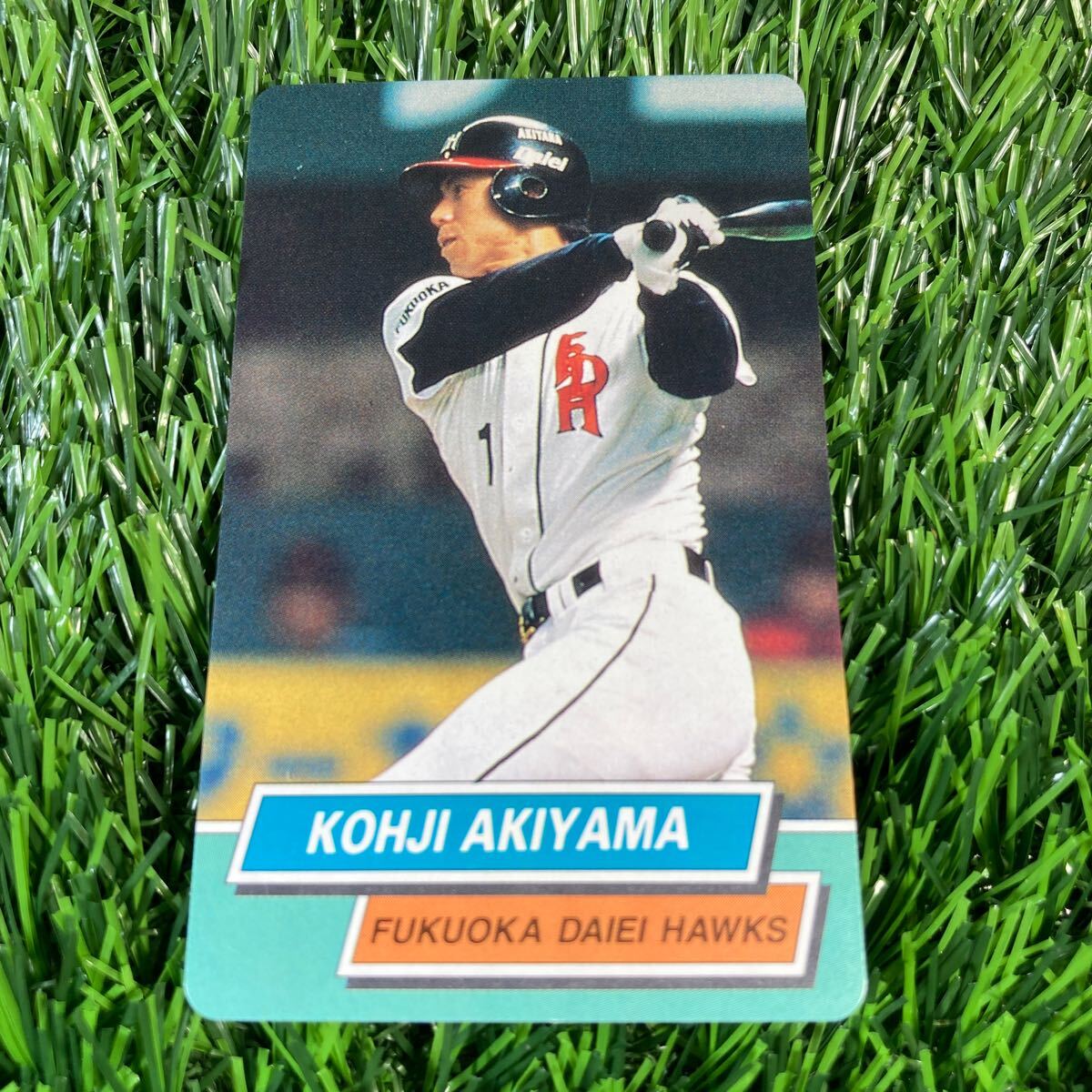 1995年 ダイエー 秋山 No.158 カルビー 東京スナック プロ野球カード レアブロック 当時物 Calbee おまけ 食玩の画像1