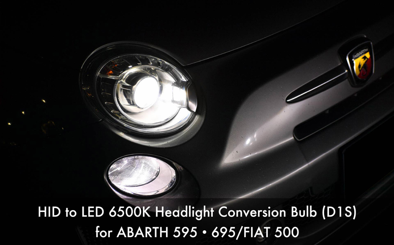 アバルト595/695 , フィアット500 LED コンバージョンバルブ D1S 6500k ABARTH,FIAT_画像5