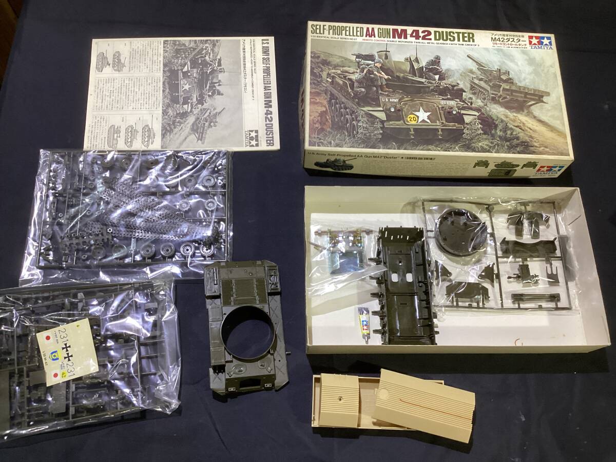 115 TAMIYA　タミヤ　プラモデル　1/35　アメリカ陸軍対空自走砲M42ダスター　未組み立て？　現状品　欠品あるかも_画像5