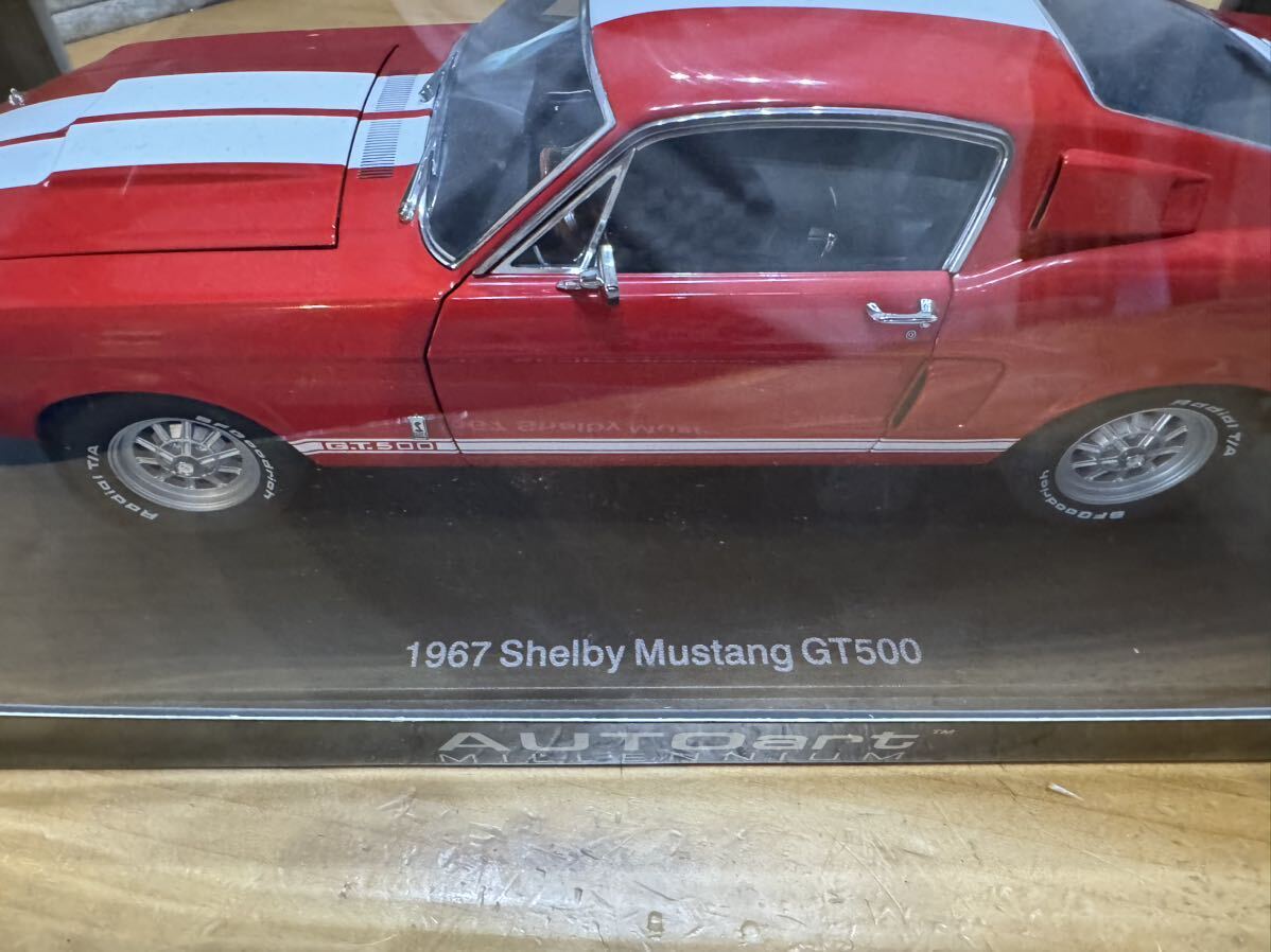 Aa オートアート 1/18 1967 Shelby Mustang GT500 Red AUTOart 希少 絶版 シェルビー マスタング Ford フォード_画像9