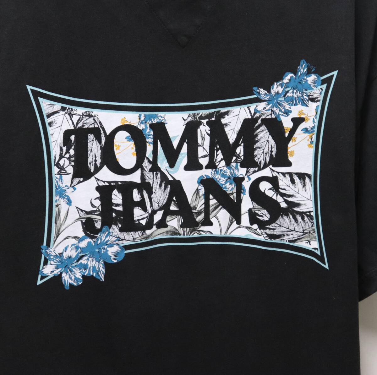 《TOMMY JEANS トミー ジーンズ》新品 ユニセックス ボックスシルエット フローラルグラフィックTシャツ カットソー M A9919_画像8