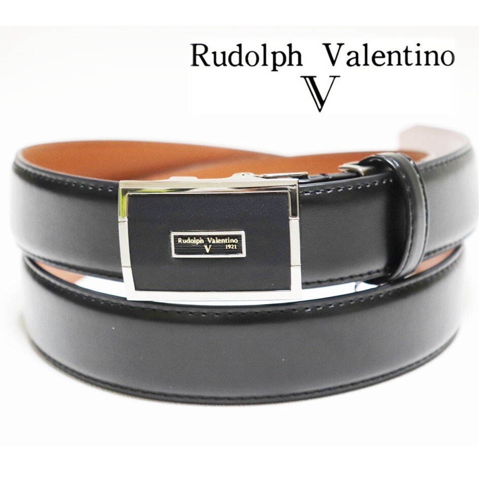 お買い得!!★ Valentino ★レザー トワル イコノグラフ ベルト Rudolph Valentino ルドルフヴァレンチノ》新品 穴無し スライド
