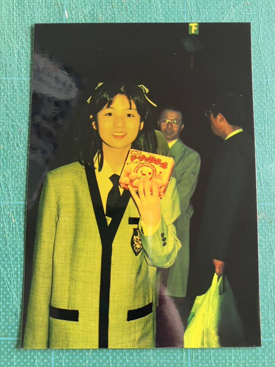 [ rare ].. quantum photograph ribbon necktie Showa era star 80 period idol 