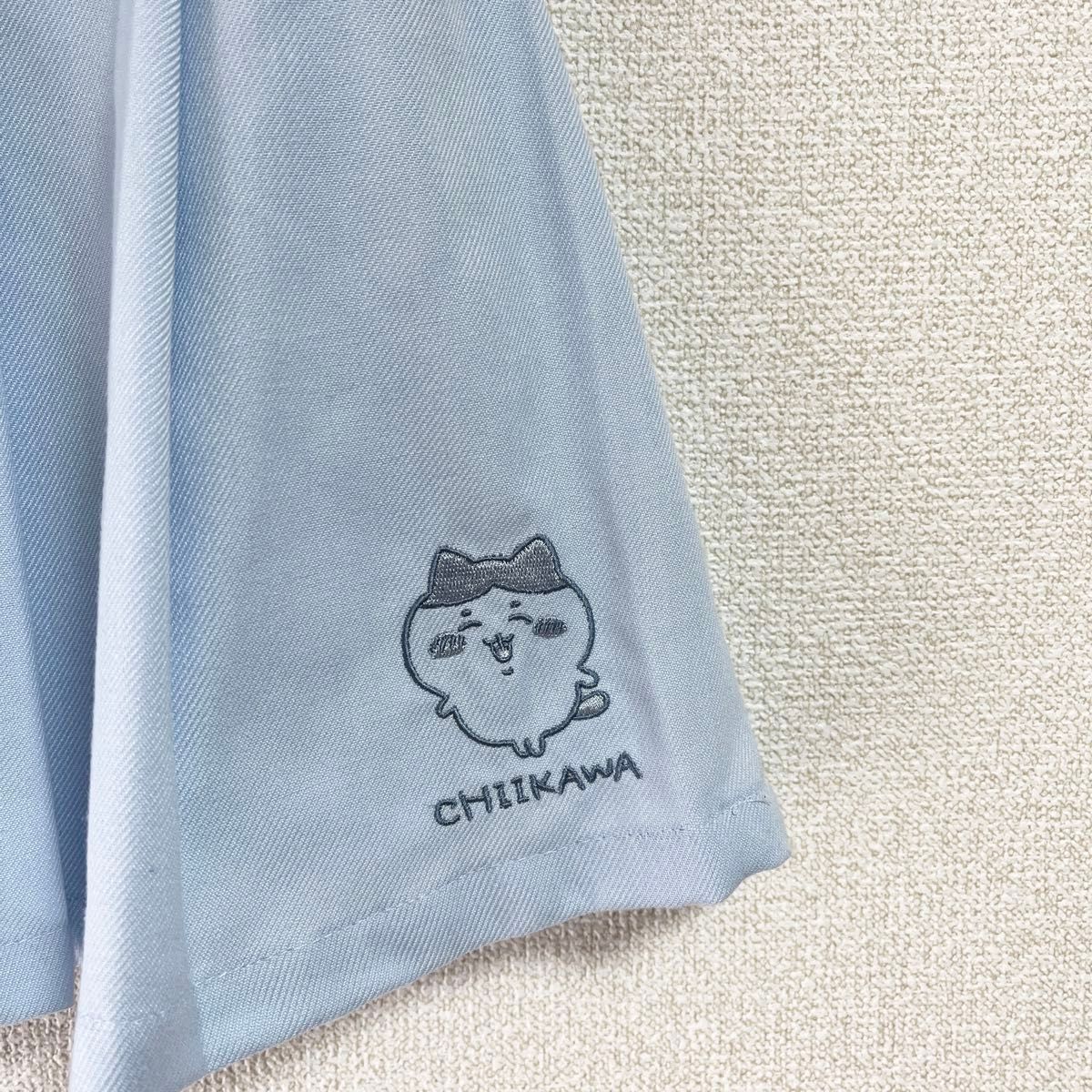 新品　ちいかわ　ハチワレ　刺繍　プリーツスカート　制服　Lサイズ　スカート