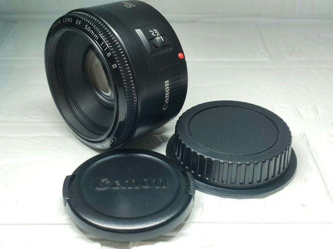 【動作確認済】Canon 単焦点レンズ EF50mm F1.8 Ⅱ_画像1