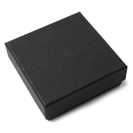 ギフトボックス 貼り箱 10×10×3.5cm アクセサリーケース [ ブラック / 1個 ] プレゼントボックス_画像3