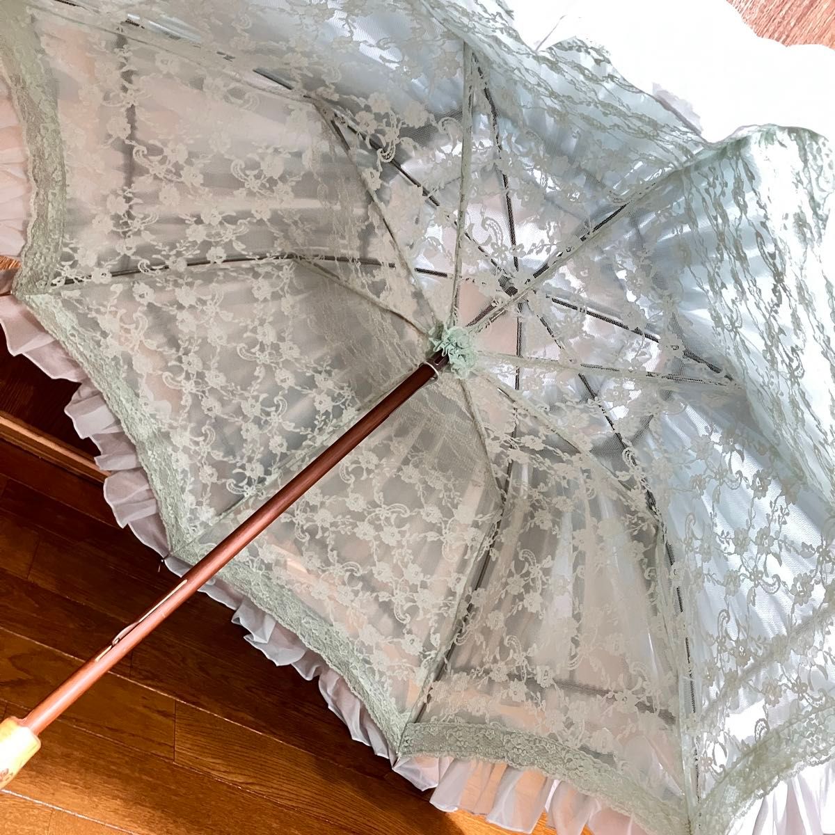 ヴィクトリアンメイデン　フェアリードールフリル　パラソル　victorian maiden 日傘