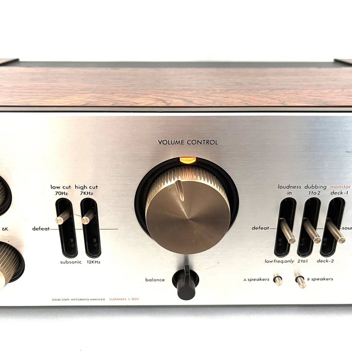 希少☆動作確認済】LUXMAN ラックスマン プリメインアンプ L-80V 希少☆動作確認済】LUXMAN ラックスマン プリメインアンプ L-80V