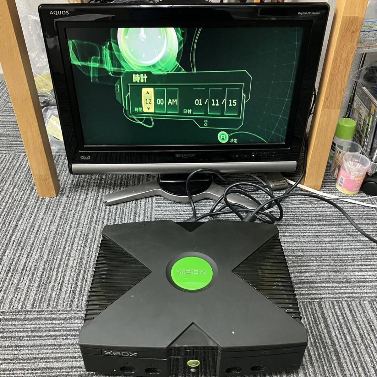通電起動OK Microsoft マイクロソフト XBOX 本体 F23-00066 初代Xbox 元箱付き レトロゲーム機 エックスボックスの画像10