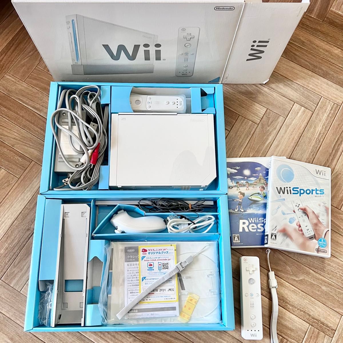 Nintendo Wii本体セット RVL-S-WD リモコン ヌンチャク Nintendo Wii本体セット RVL-S-WD リモコン ヌンチャク