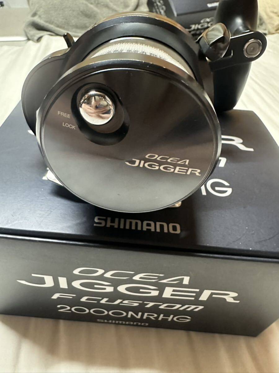 SHIMANO シマノ OCEA JIGGER オシアジガー Fカスタム 2000NRHG スプールベルト リールガード付き_画像4