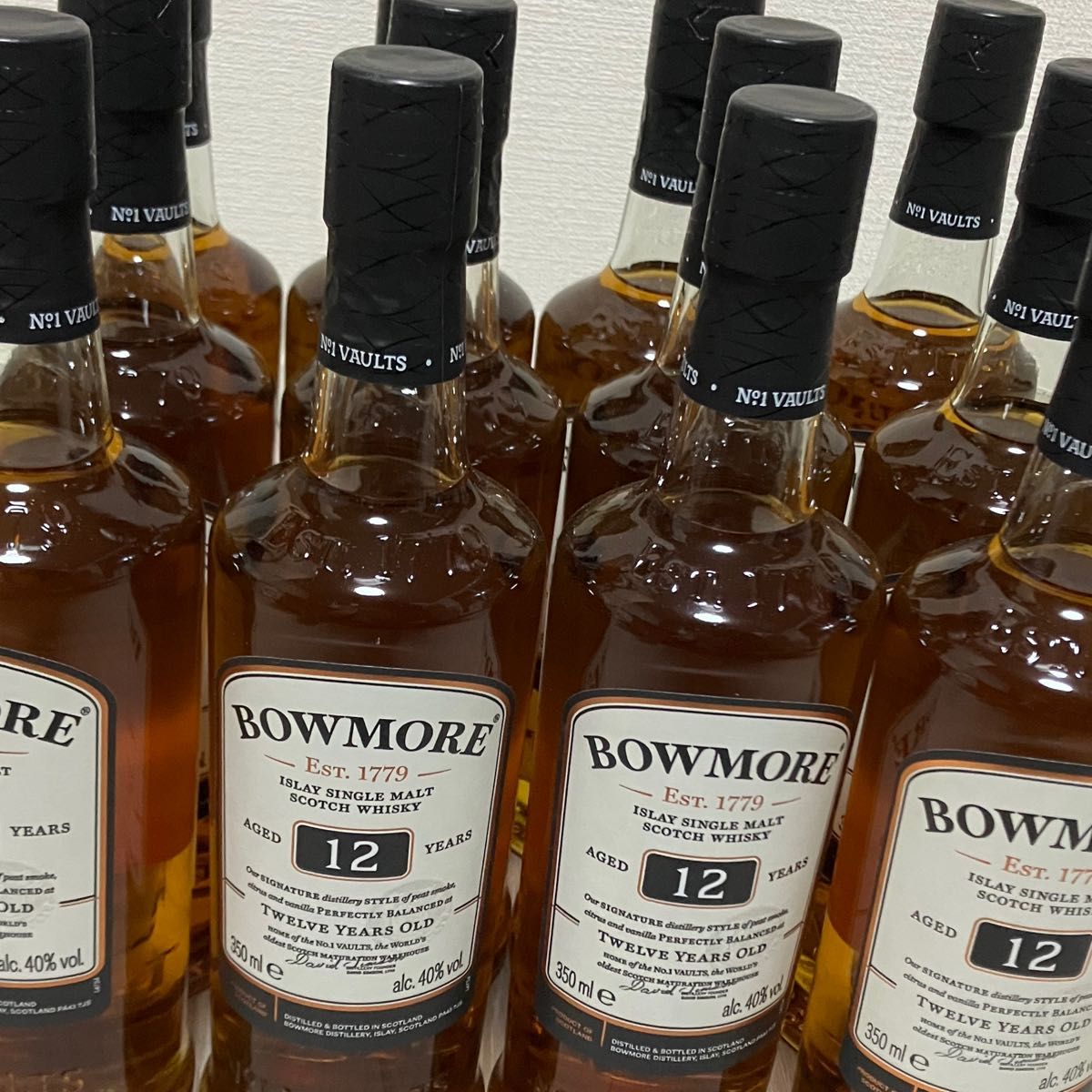 値下げ不可 BOWMORE ボウモア 12年 350ml ウイスキー 12本 値下げ不可 BOWMORE ボウモア 12年 350ml ウイスキー 12本