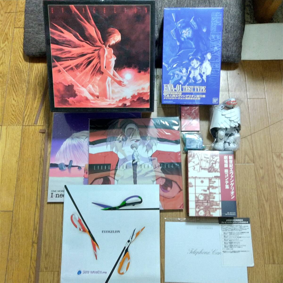 [ complete the first times limitation version ]* Neon Genesis Evangelion theater version LD BOX plastic model / Ayanami Rei figure /LD etc. interior goods all unopened!*