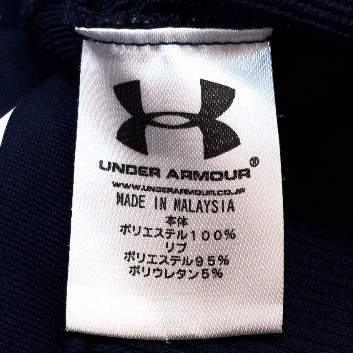 ●UNDER ARMOUR アンダーアーマー JOC OFFICIAL PARTNER スウェット パーカー M 濃紺 ネイビー オリンピック フーディ 国内正規品 メンズ_画像8