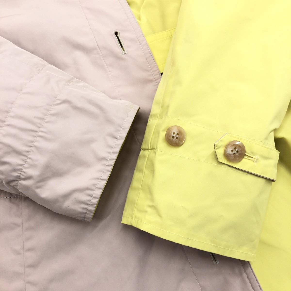 * прекрасный товар STYLE ME Tokyo стиль вид память двустороннее пальто 9(M) бежевый × желтый весеннее пальто тренчкот женский женский 