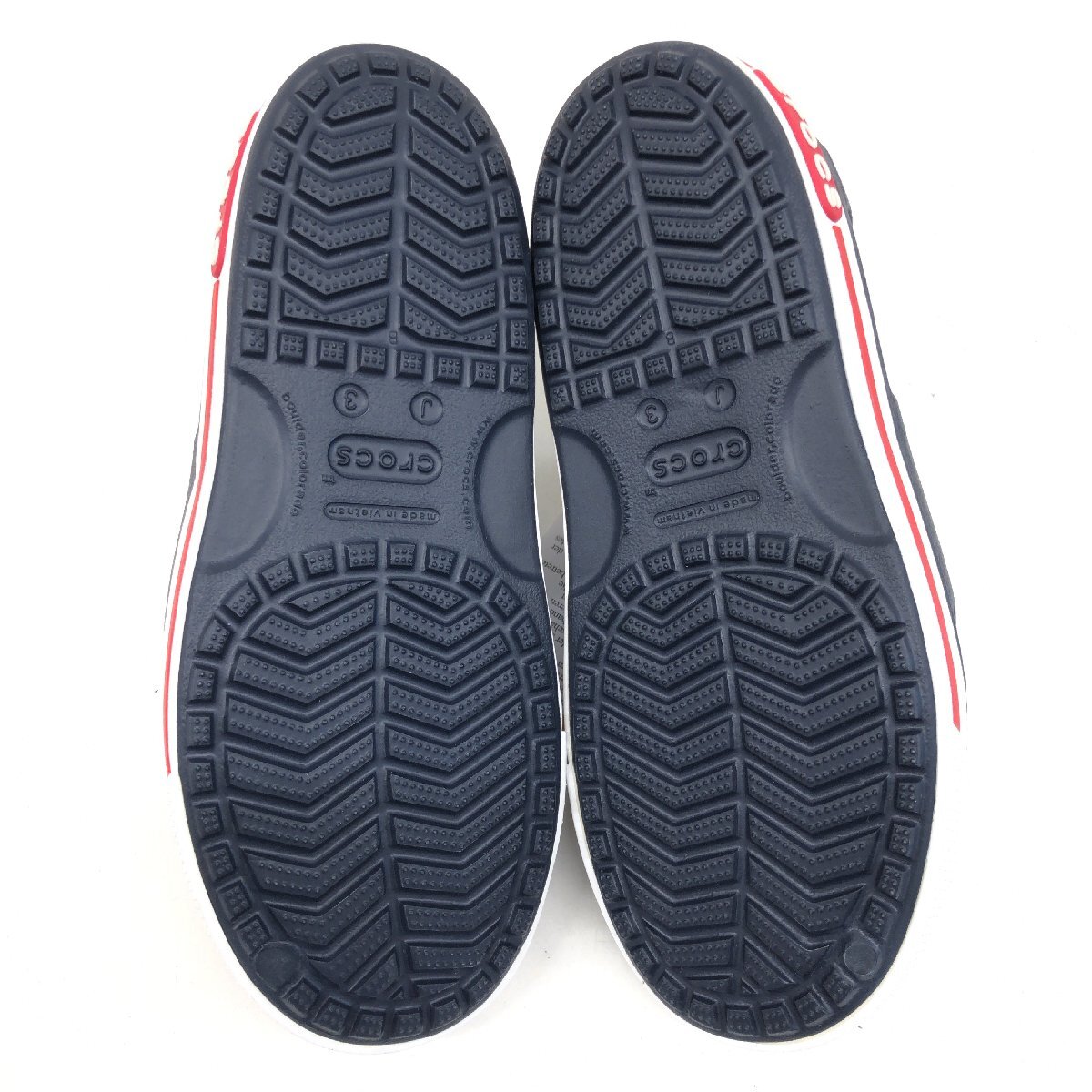 * новый товар Crocs Crocs часы частота 2 Raver сандалии J3(21cm) темно-синий темно-синий ремень сандалии морской обувь не использовался Kids Junior 
