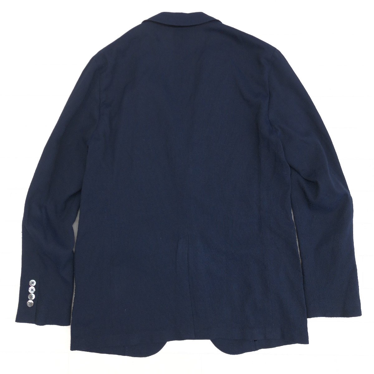 ●D’URBAN ダーバン ホップサック織り 2B サマージャケット 50(XL) 濃紺 ネイビー テーラードジャケット 春夏用 特大 大きいサイズ 2L LLの画像2