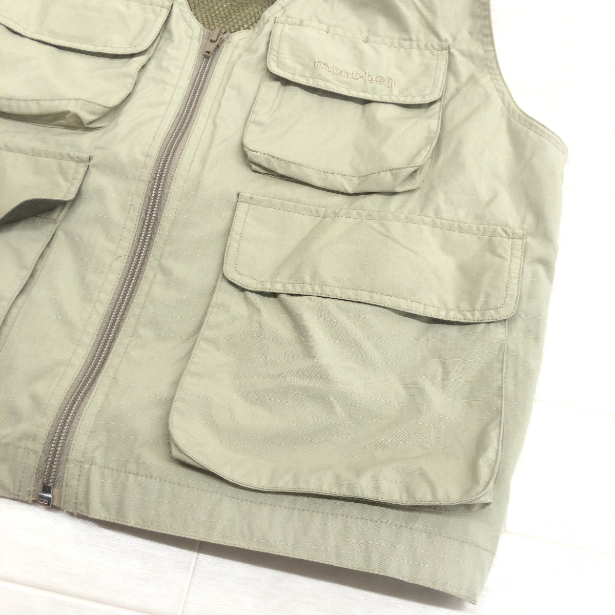 mont-bell Mont Bell #1103134 reverse side mesh trekking the best M khaki series jacket mountain climbing outdoor camp domestic regular goods lady's 