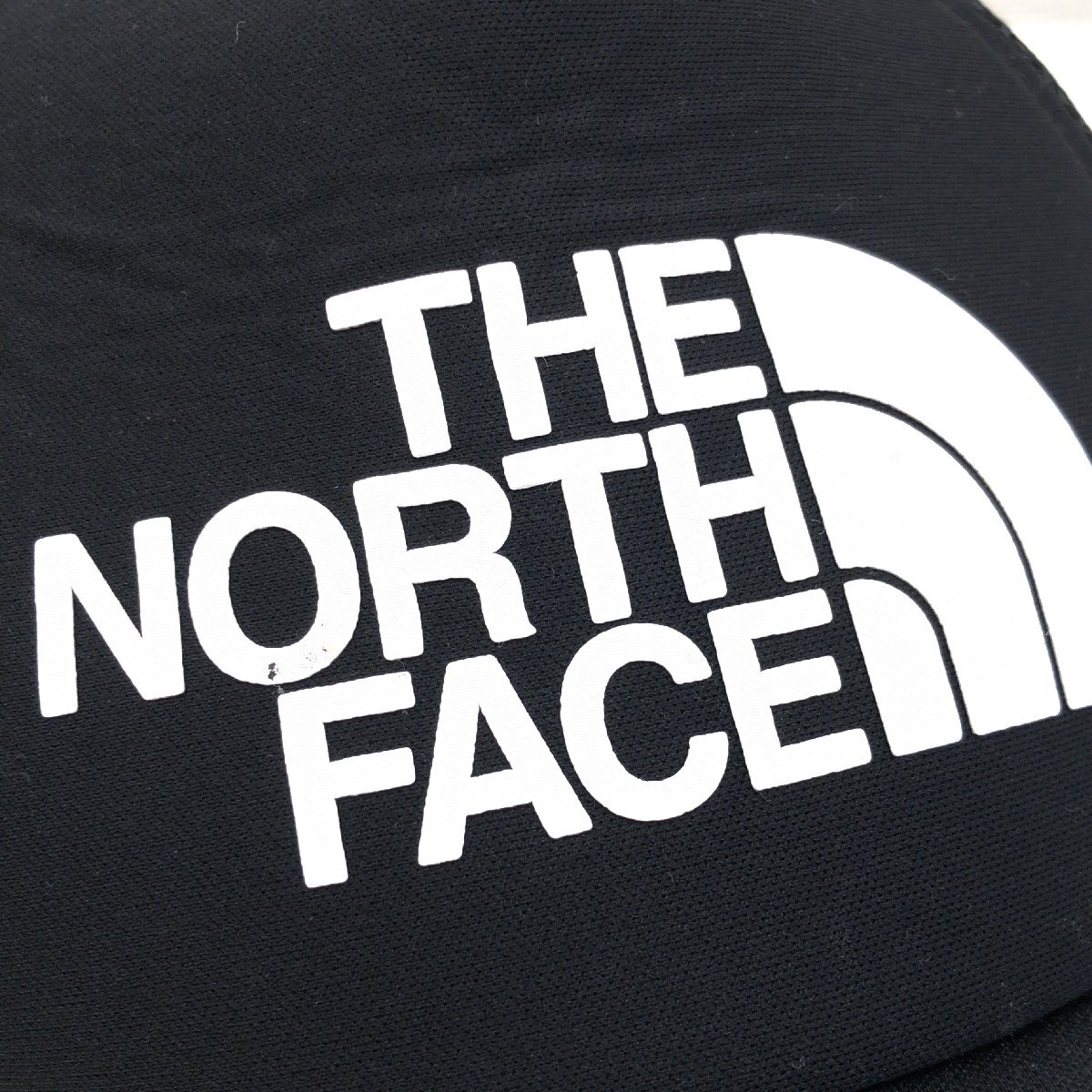 THE NORTH FACE ノースフェイス ロゴ メッシュキャップ F 黒 ブラック ベースボールキャップ スナップバック 野球帽 帽子 メンズ 紳士_画像8