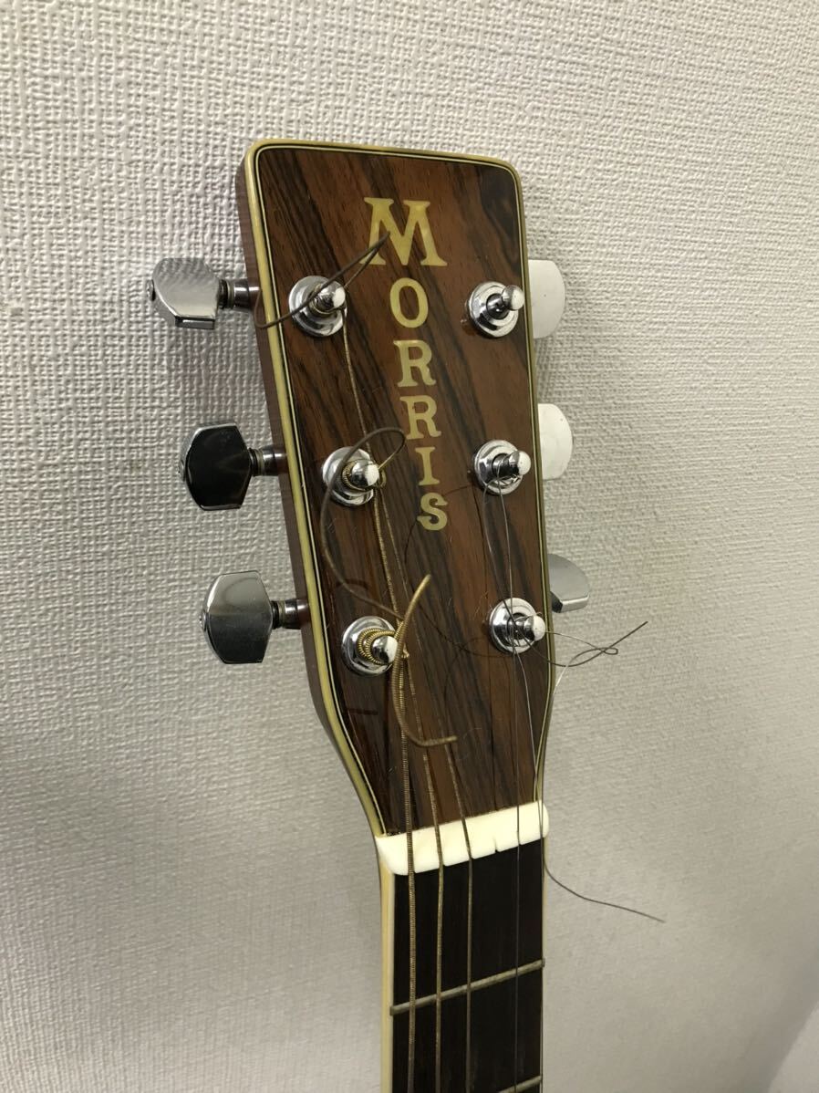 【a4】 Morris W-40 モーリス アコースティックギター　junk y4499 1865-17_画像2