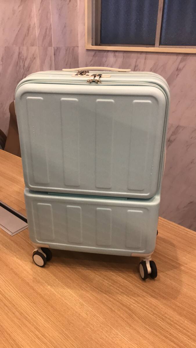 スーツケース　Mサイズ　ブルー　キャリーバック　キャリーケース　SC179-24-BL　F036_画像1