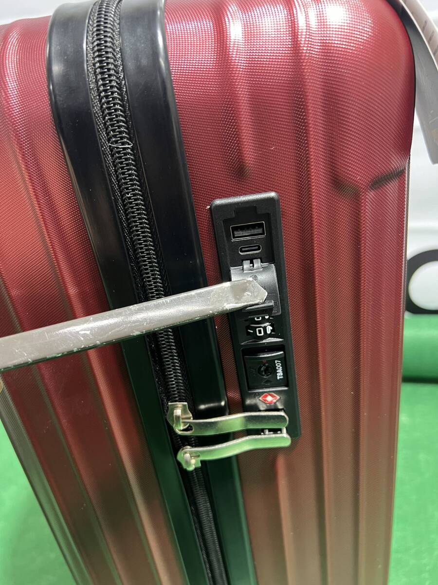 スーツケース Sサイズ ワインレッド キャリーバック キャリーケース SC113-20-WR TJ025の画像4