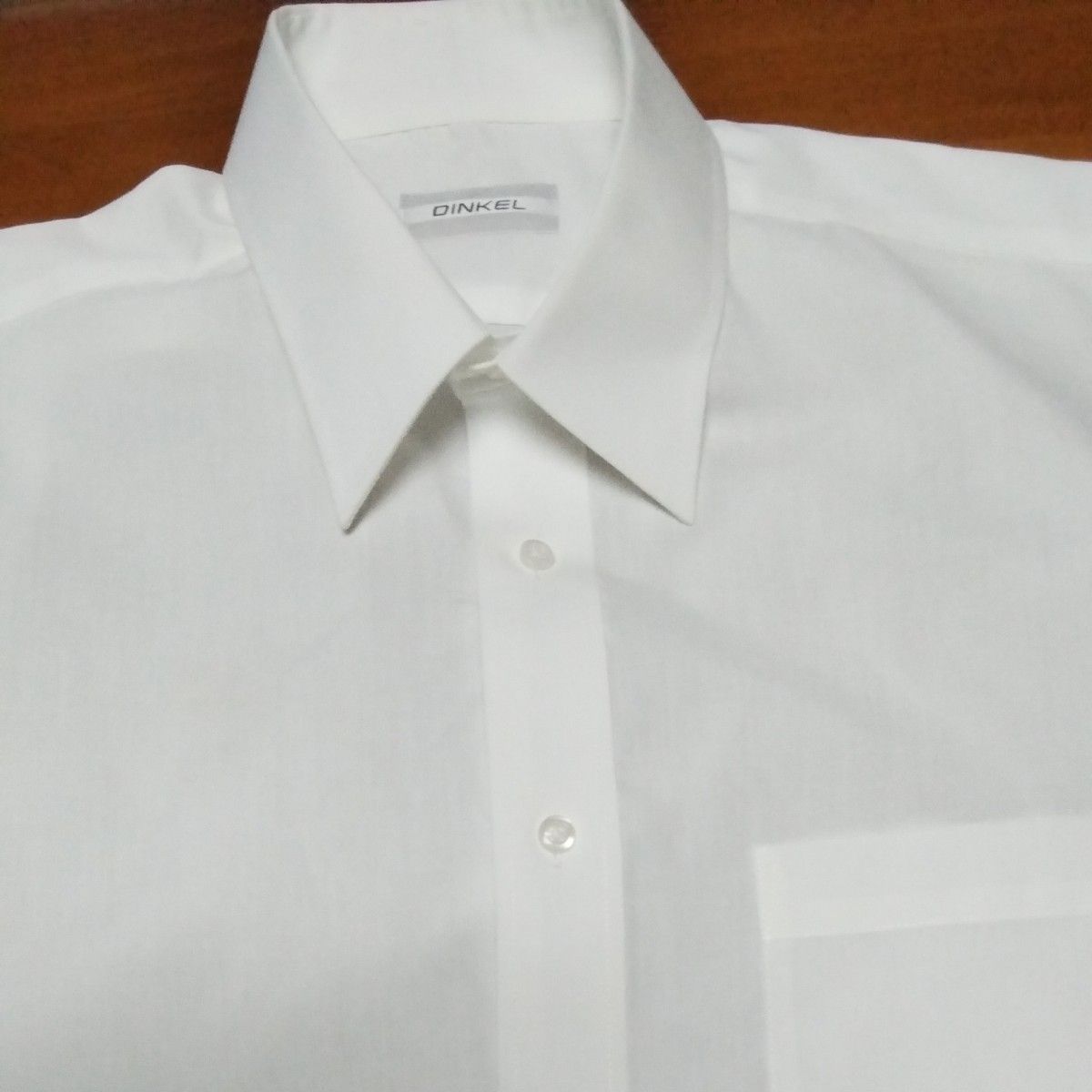 半袖 白Yシャツ　（新品）DINKEL　M39　綿55.ポリエステル45　