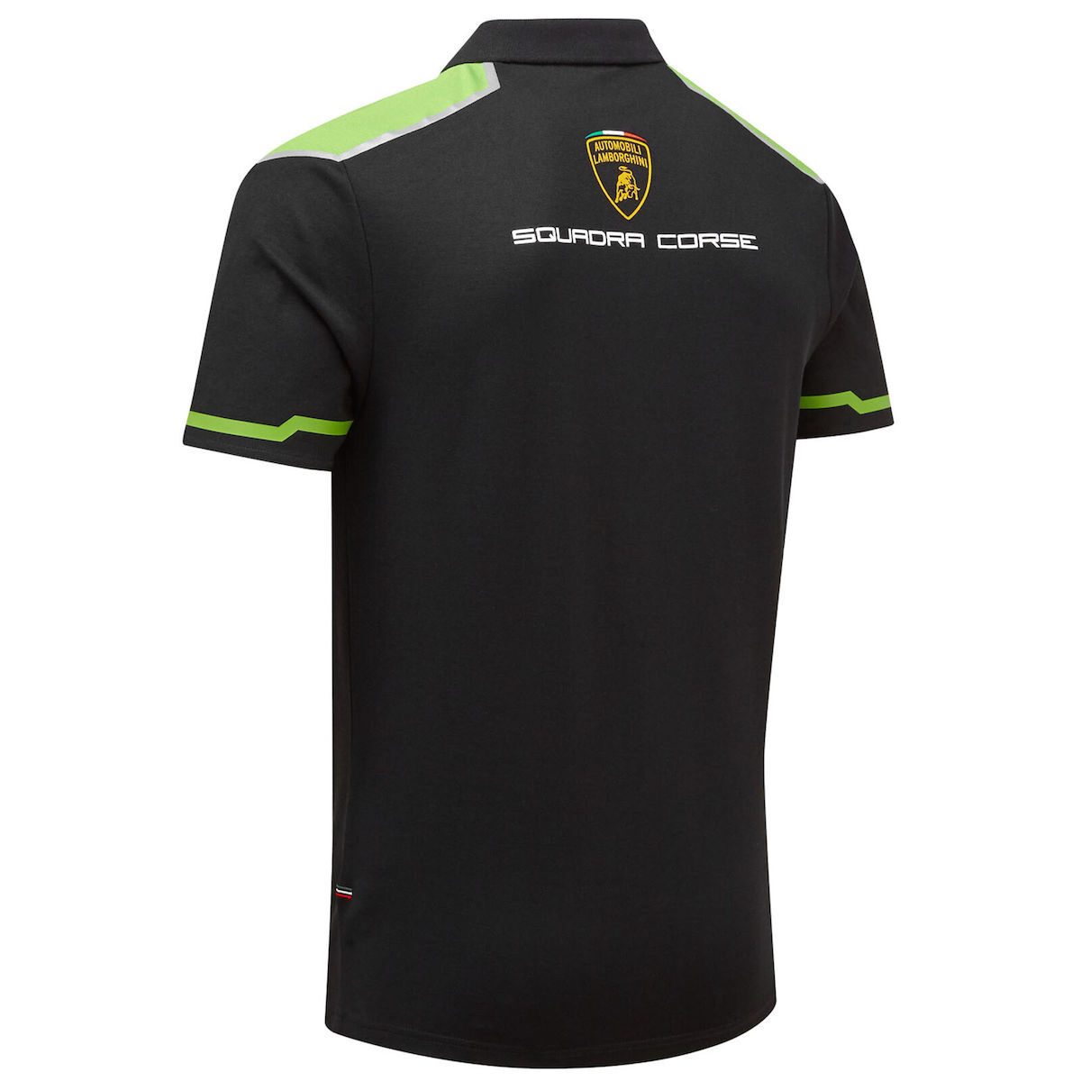 ★Lamborghini Squadra Corse Polo Shirt (3XL)ランボルギーニ オフィシャル ポロシャツ 半袖 ブラック_画像3