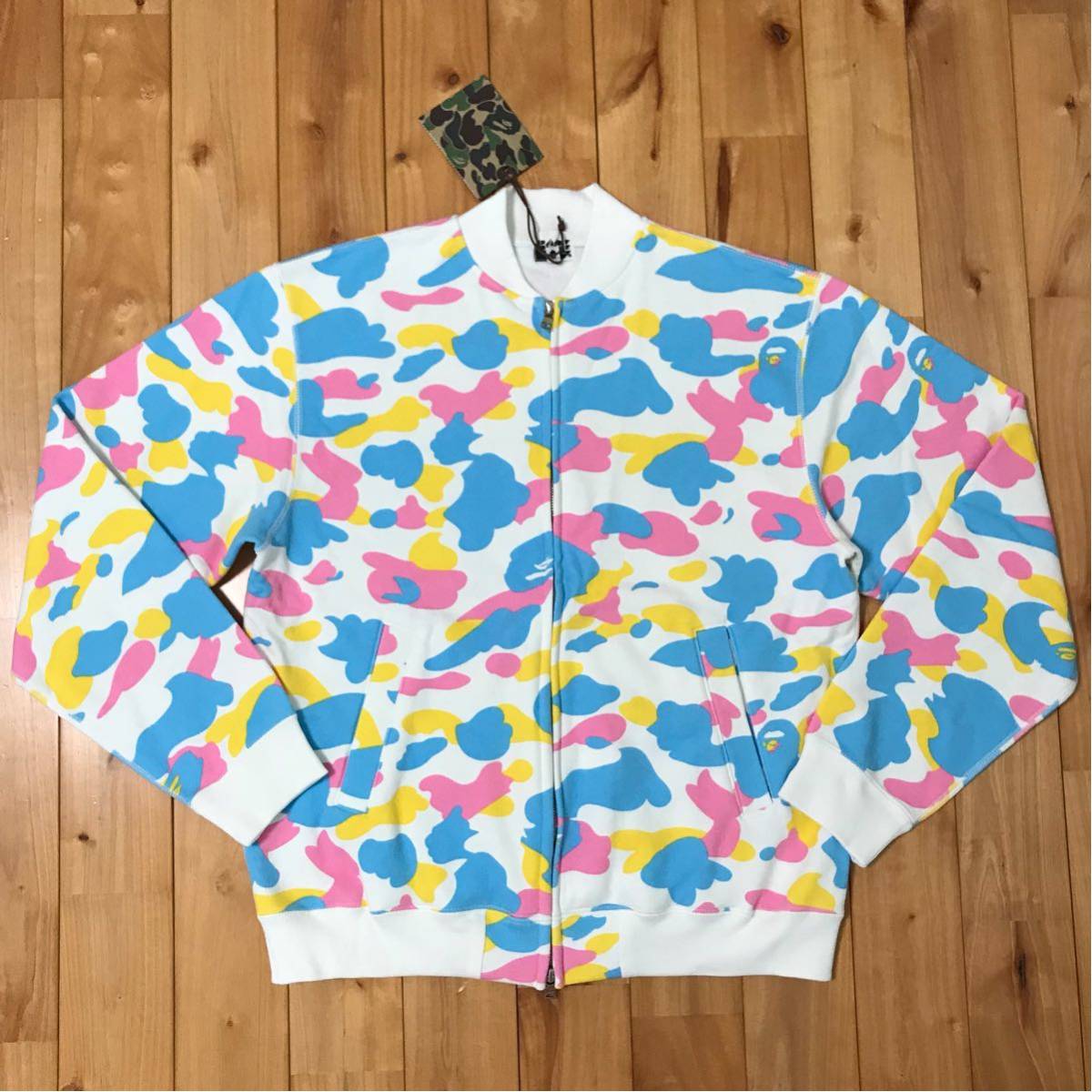 ★新品★ マルチカモ スウェット ブルゾン Sサイズ a bathing ape bape cotton candy camo multi jacket エイプ ベイプ アベイシングエイプ