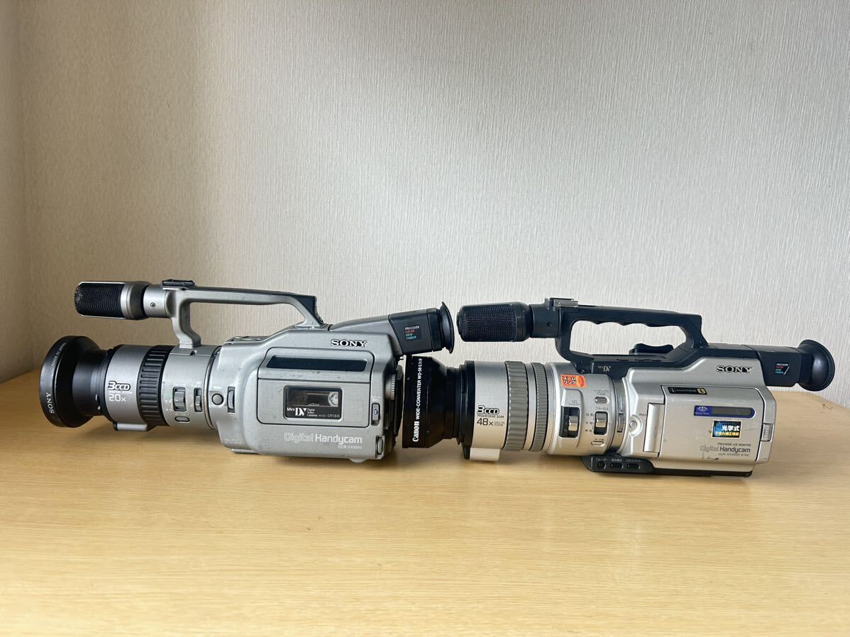 SONY Sony DCR-VX1000 DCR-2000 видео камера x2 текущее состояние товар 