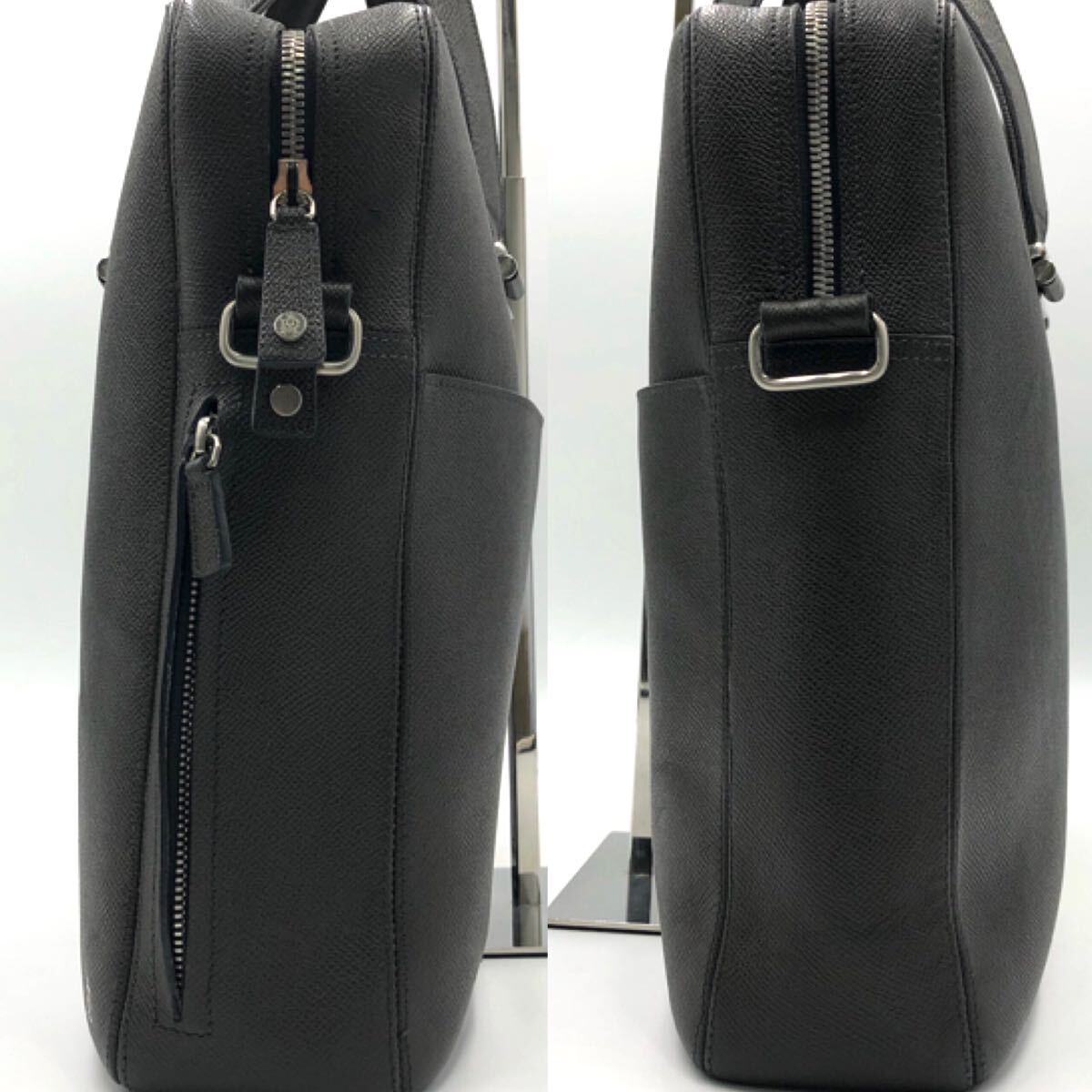 1円〜【現行ロゴ/美品】dunhill ダンヒル メンズ カドガン ビジネスバッグ ブリーフケース ハンド トート A4 サフィアーノレザー 本革_画像2