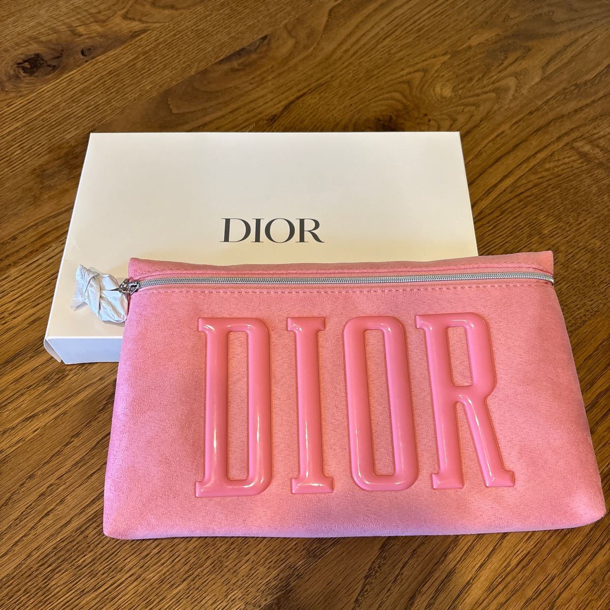 極美品 Christian Dior ディオール ポーチ スエード ピンク TROUSSE POUCH 小物入・クラッチバッグ_画像1