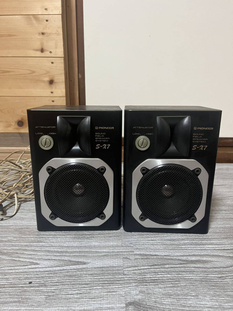 PIONEER S-X7 SOUND FIELD SPEAKER SYSTEM pair speaker Pioneer present condition goods 