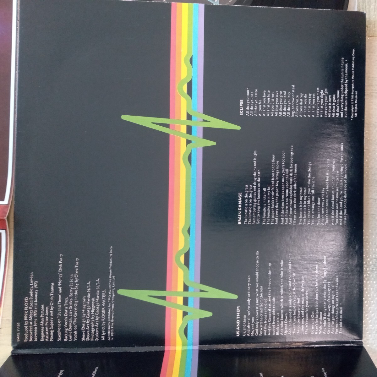 US Pink Floyd ピンク フロイド darkside of the moon 狂気 analog record vinyl レコード アナログ lp の画像3