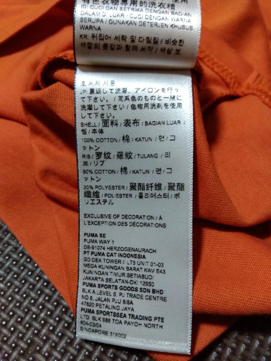 M/新品/puma プーマ/メンズ 半袖Tシャツ/オレンジ Tシャツ 春夏用の画像7