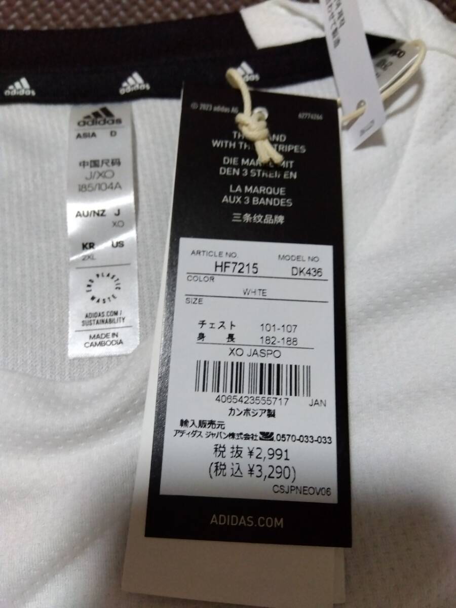 XO/新品/adidas アディダス/メンズ メッシュ地 半袖Tシャツ 薄手 2XL 3L XXL 大きいサイズ エアロレディ ジム トレーニング 春夏用_画像5