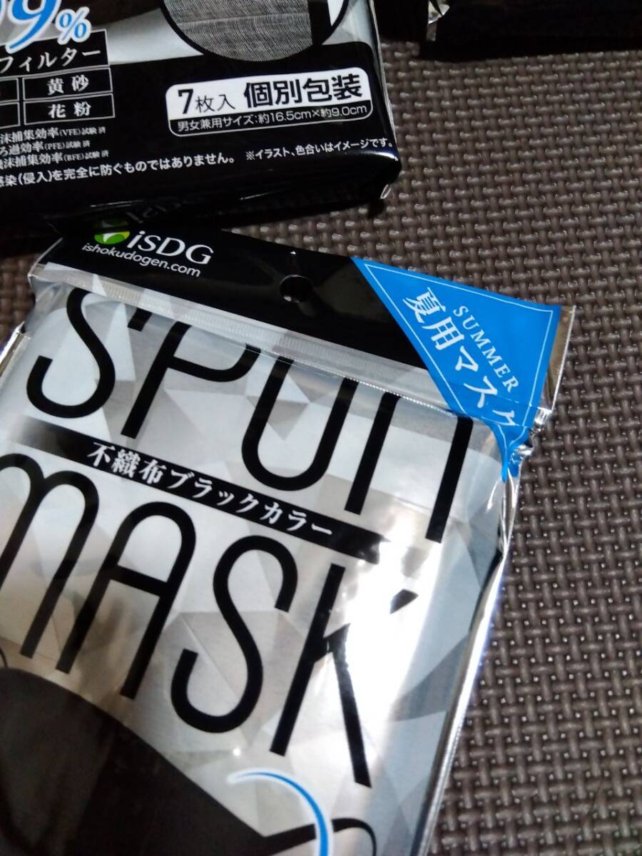 6袋セット/新品/SPUN MASK スパンマスク/不織布マスク 裏地 ガーゼ マスク 不織布 6袋 42枚 風邪 黄砂 PM2.5 花粉 ウィルス ますく_画像2