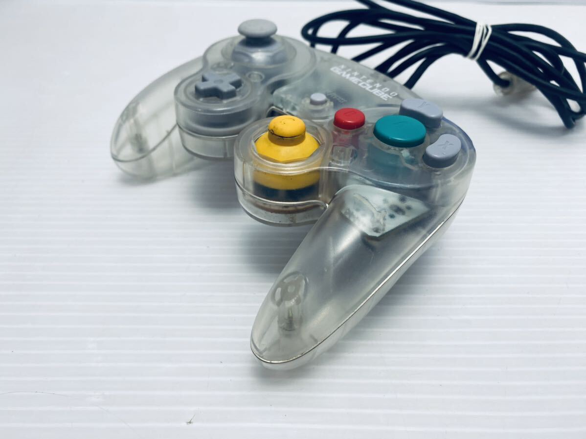 美品 / 動作品GC ゲームキューブコントローラー クリア エンジョイプラスパックプラス限定仕様 DOL-003 Nintendo GAMECUBE(H-56)_画像2