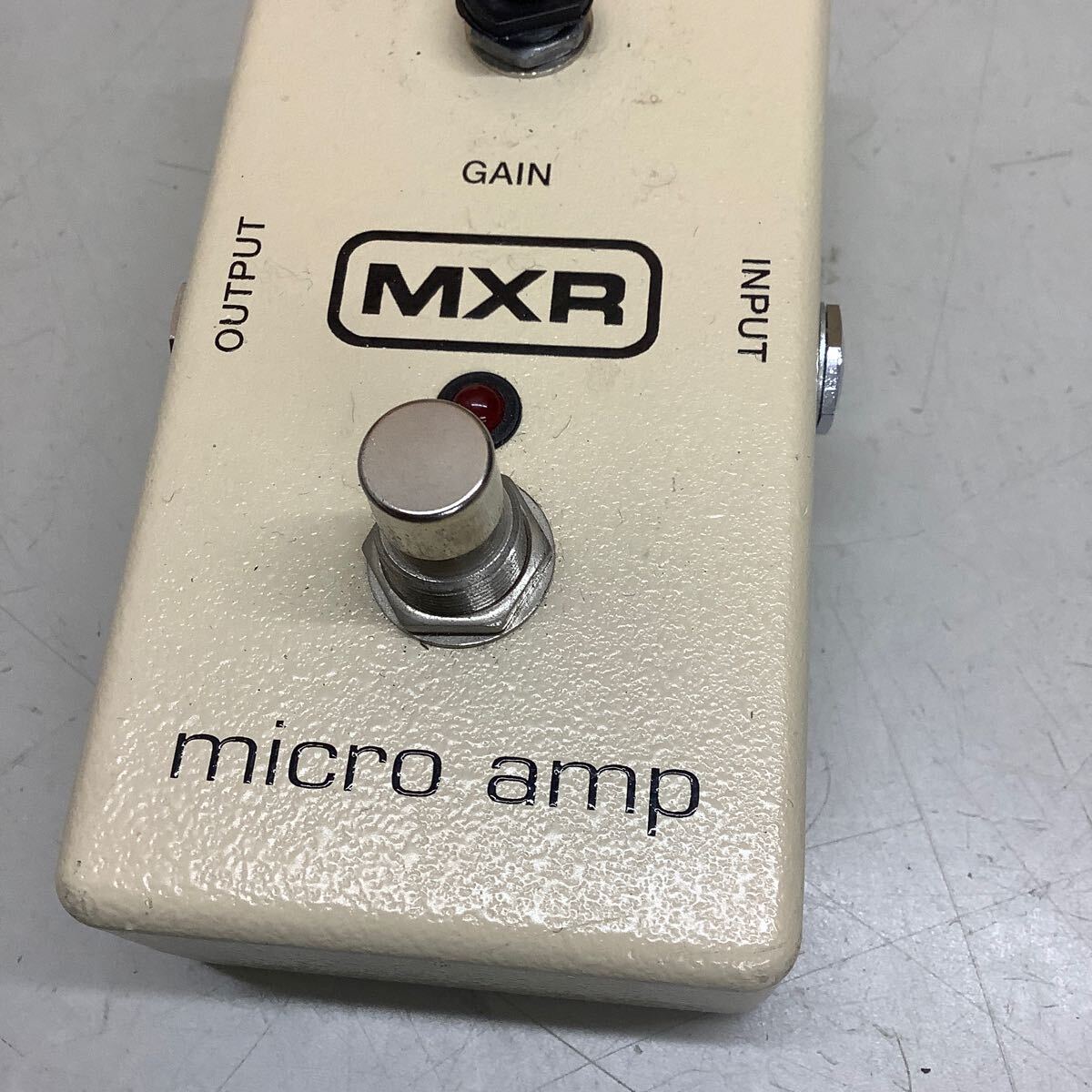 ⑤ MXR micro amp エフェクター ツマミ破損 現状品 通電のみ確認 の画像3