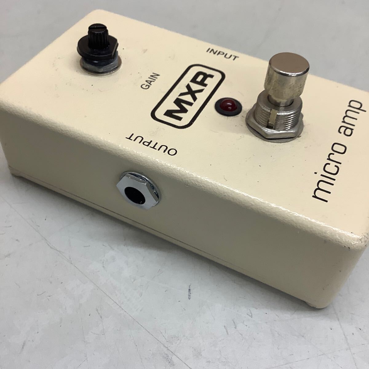 ⑤ MXR micro amp エフェクター ツマミ破損 現状品 通電のみ確認 の画像4