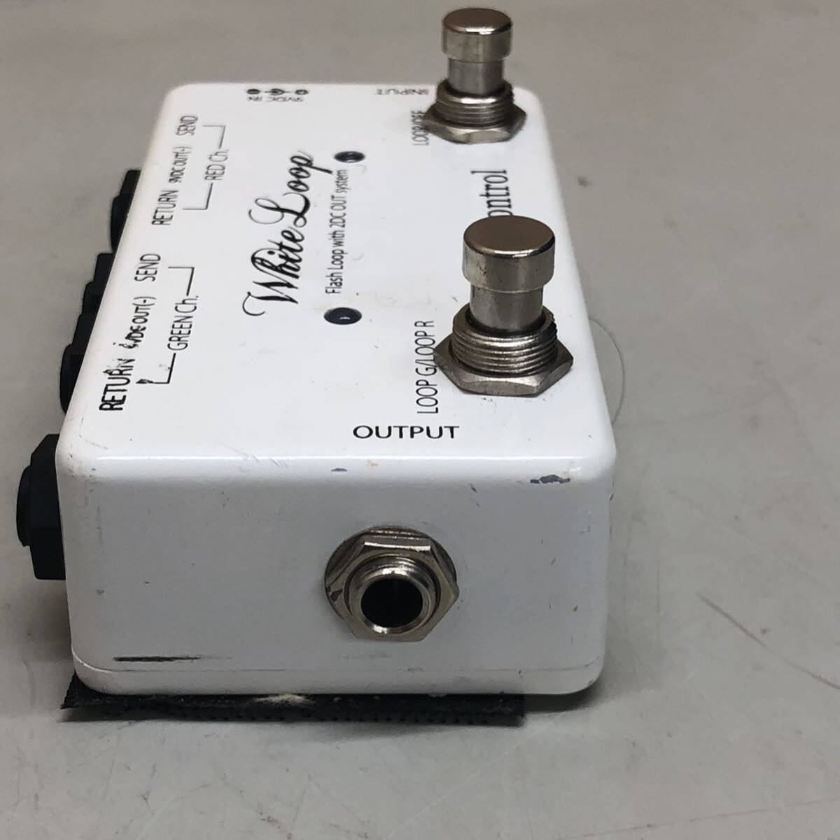 92 One Control White Loop 中古 通電のみ確認済み ギター エフェクター flash loop with 2DC OUTの画像4