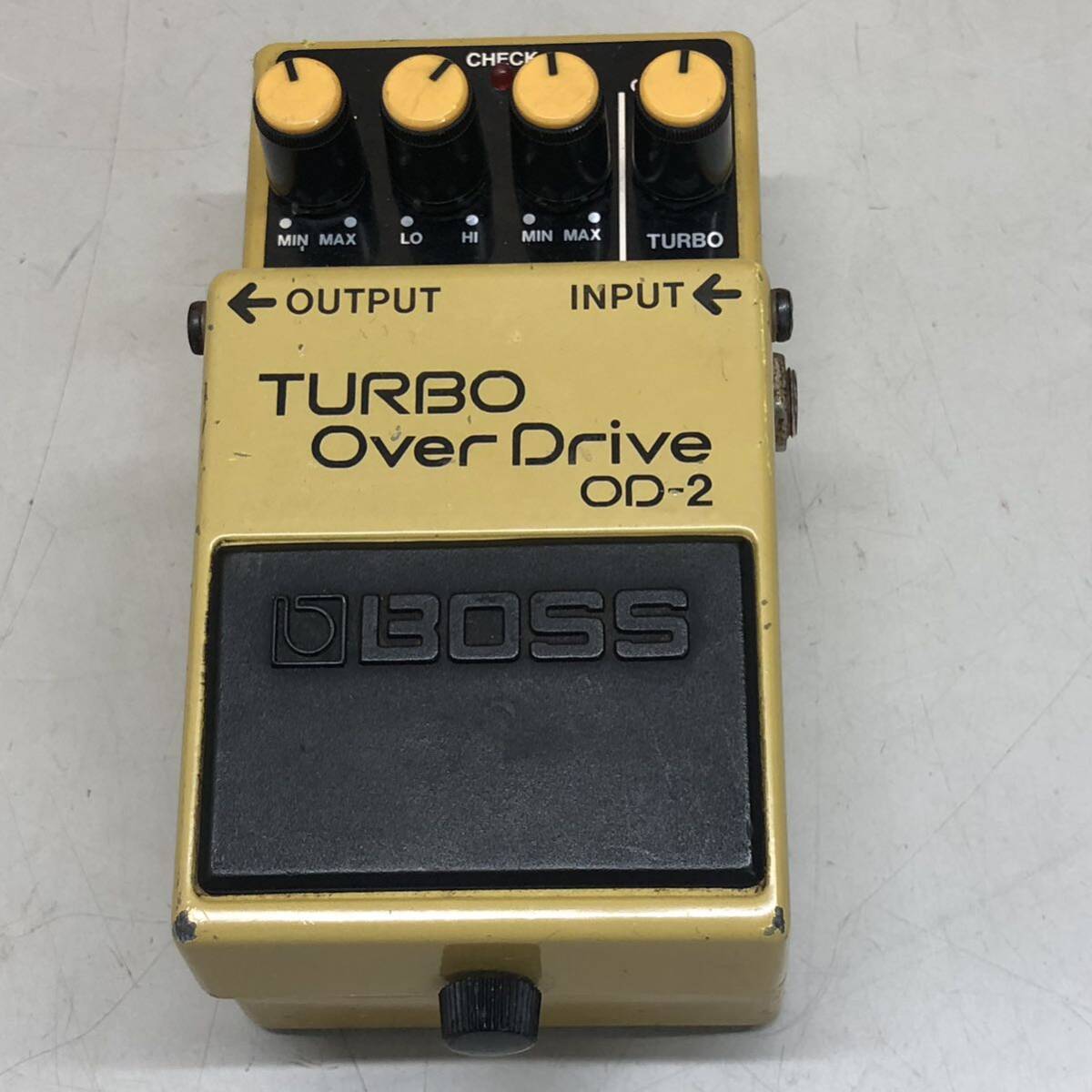 111 BOSS TURBO Over Drive OD-2 中古 通電のみ確認済み ギター エフェクター の画像1