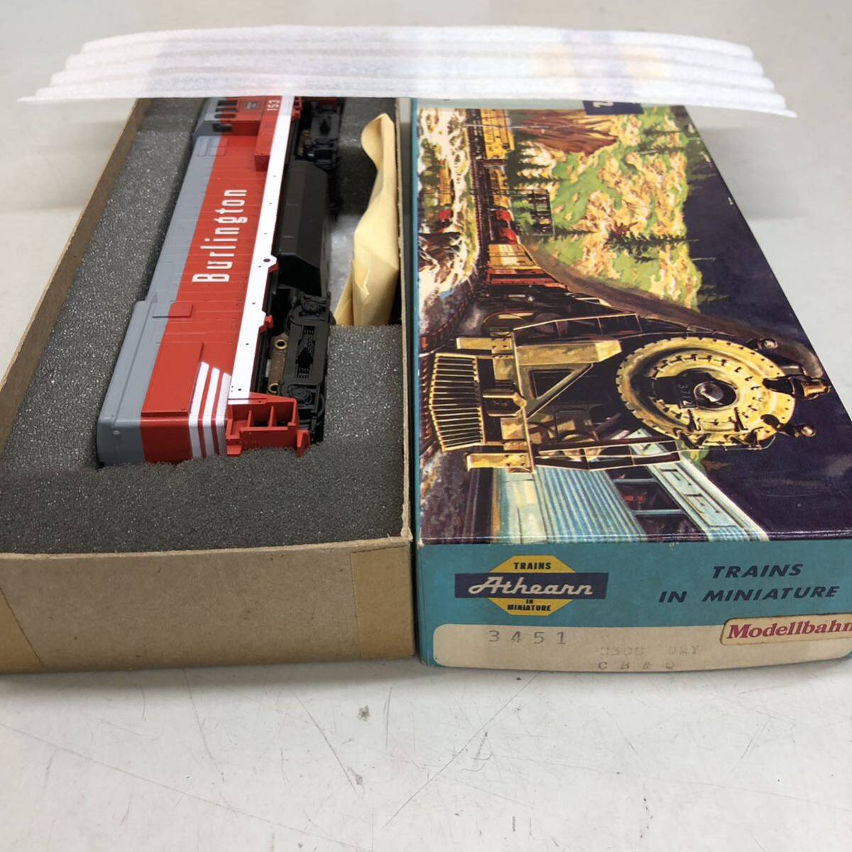 23 Athearn railroad model HO gauge foreign vehicle GE-B present condition goods Junk Burlington