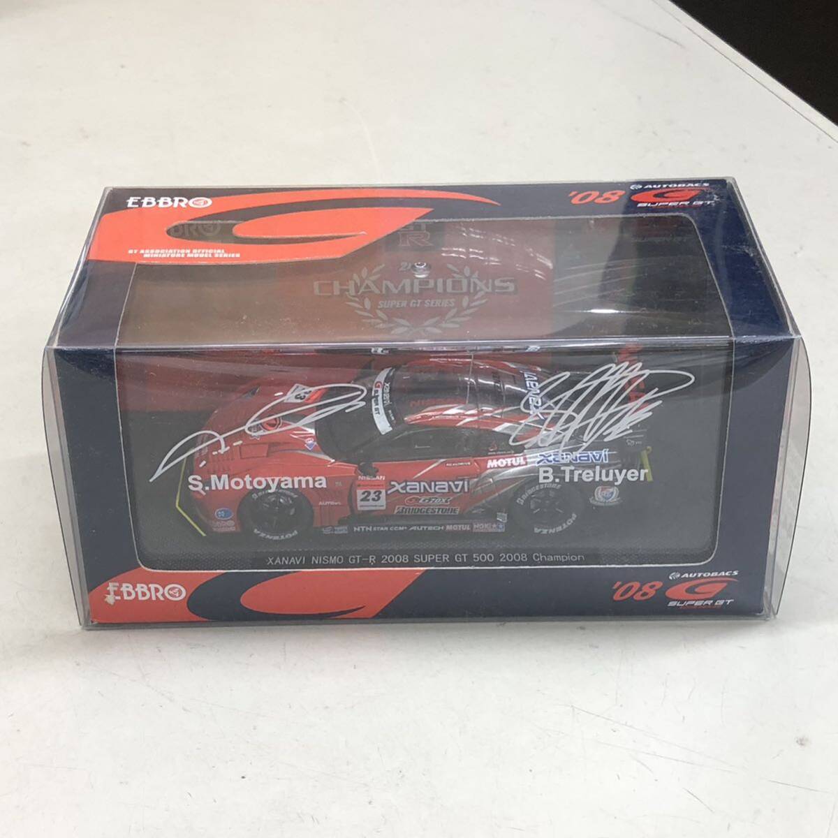 12 EBBRO SUPER GT 500 XANAVI NISMO GT-R 1/43 中古 現状品 モデルカー レーシングカー_画像1