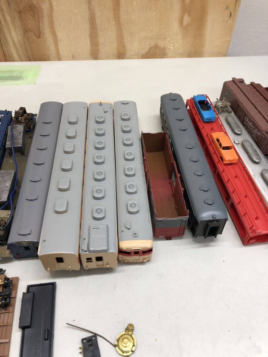 15 railroad model HO gauge vehicle parts etc. Junk KTM