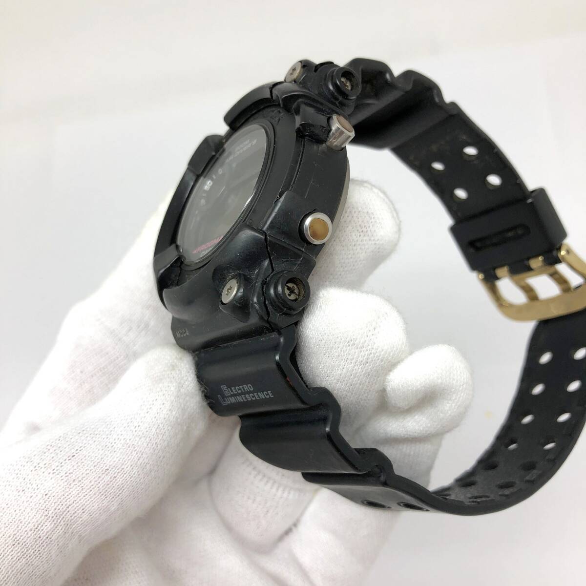 ジャンク G-SHOCK ジーショック 【ITMNG0WGOMCQ】 CASIO カシオ 腕時計 DW-8200Z-1T フロッグマン FROGMAN メンインブラックの画像6
