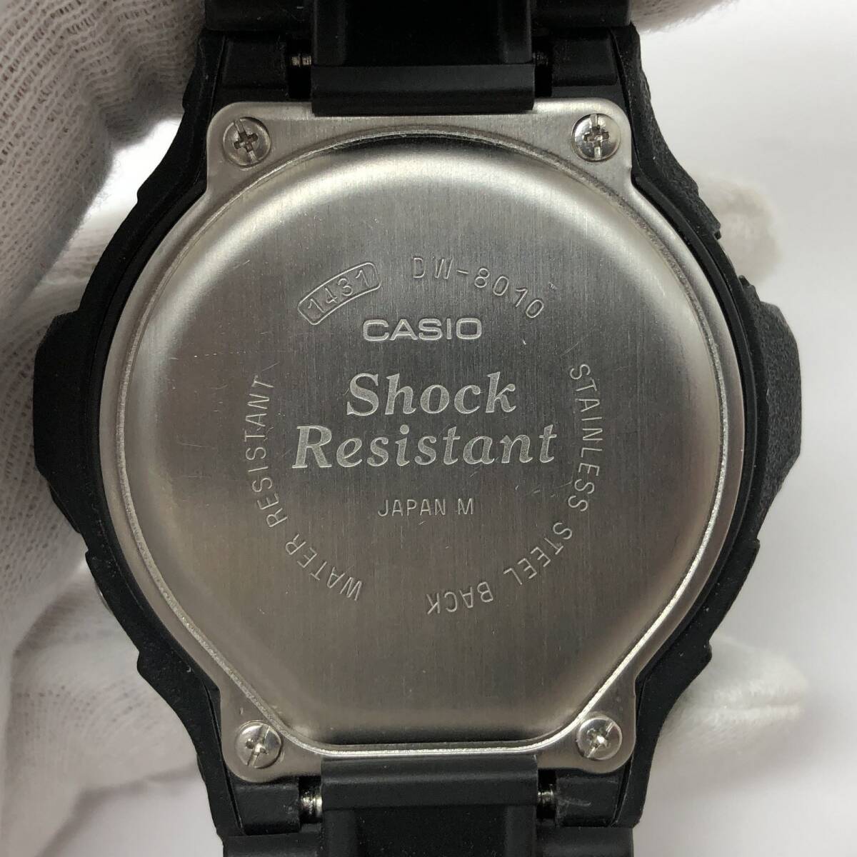 ジャンク G-SHOCK ジーショック 【ITFYE5KJJRGC】 CASIO カシオ 腕時計 DW-8010 コイントス 帆船 ブラック デジタル レア 希少の画像9