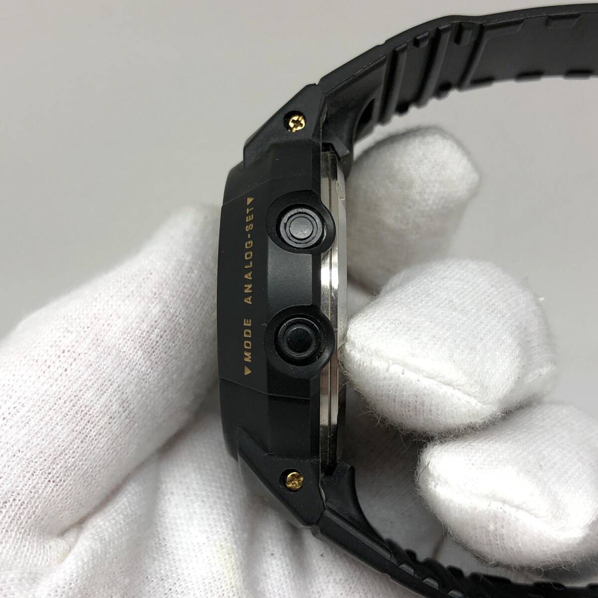 ジャンク G-SHOCK ジーショック 【ITZZA96YSGXC】 CASIO カシオ 腕時計 AW-500G-1E アナログ ブラック 樹脂 ショックレジストの画像2