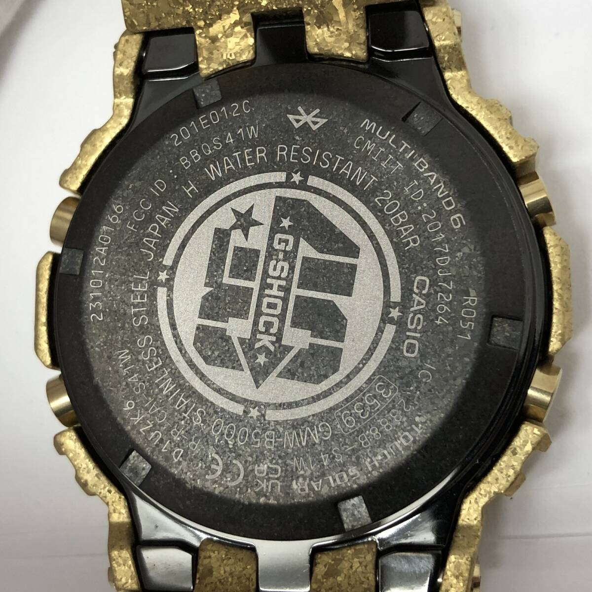 極美品 G-SHOCK ジーショック 【IT7W54RD4TQ6】 CASIO 腕時計 GMW-B5000PG-9JR 40th Anniversary RECRYSTALLIZED 電波ソーラー ゴールドの画像9